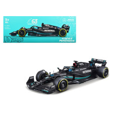 Mercedes-AMG F1 W14 E Performance #63 George Russell "Petronas" "Formula One F1 World Championship" (2023) with Driver in Car 1/43 Diecast Model Car by Bburago